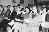 Festakt in der Aula zum 50. jährigen Schuljubiläum 1980