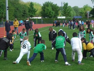 Aufwärmen vor dem Lauf